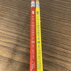 Unsharpened! Empire No 2 Fairmount Pencil Lot Vintage Blue Red Drawing Artist